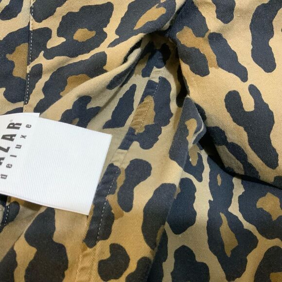 NWT Bazar deluxe Leopard Print double breasted Jacket made in Italy - Picture 9 of 10